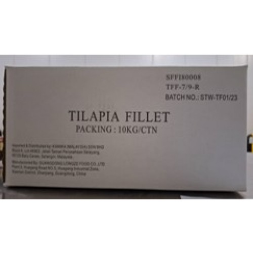 SFFI80008 [TFF-7/9-RED] FROZEN TILAPIA FILLET, SIZE : 7/9 (RED STRAP)